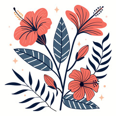 seamless pattern with flowers Ai-Generated