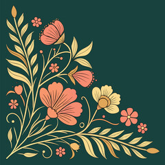 seamless floral background Ai-Generated