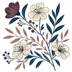 seamless floral background Ai-Generated