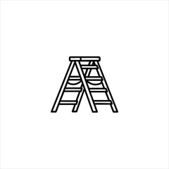 A-Frame Stepladder Minimalist Line Icon