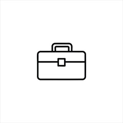 Closed Toolbox Storage Minimalist Line Icon