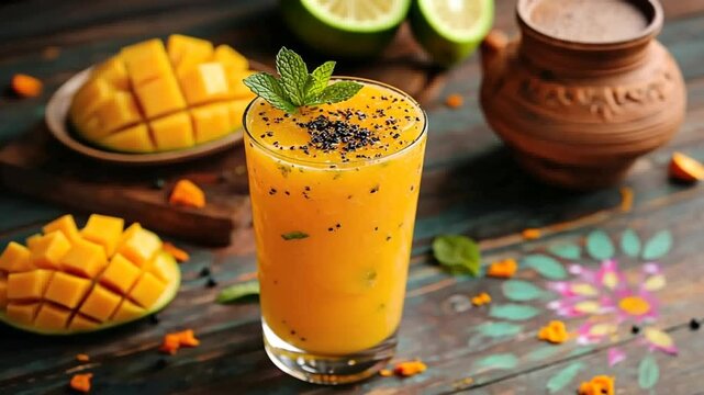 aam panna spritz indian cocktail video