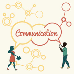 Effective business communication concept illustration