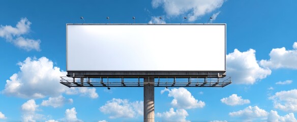 The empty billboard awaiting creative advertising and marketing opportunities in the sky.