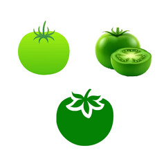 A set of Green Tomato icon