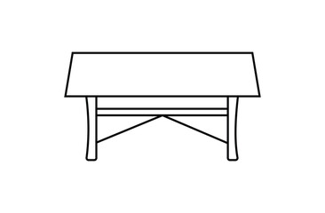 Table furniture icon in flat style. Home Furniture Perfect for Interior Design, Living Room. Dinner desk sign business concept. home furniture icon on white background. Eps file 111.