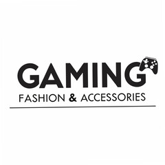 Gaming fashion accessories logo design transparent background