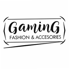 Gaming fashion accessories logo design transparent png