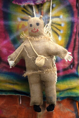 Handcrafted Cucurucho Doll Detail from Traditional Festival – Buesaco, Nariño, Colombia