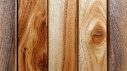 Wooden planks with varying grain and coloration. Natural wood grain, texture, pattern, material, timber