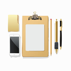 clipboard with pen and paper