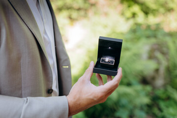Man Proposing with Engagement Ring