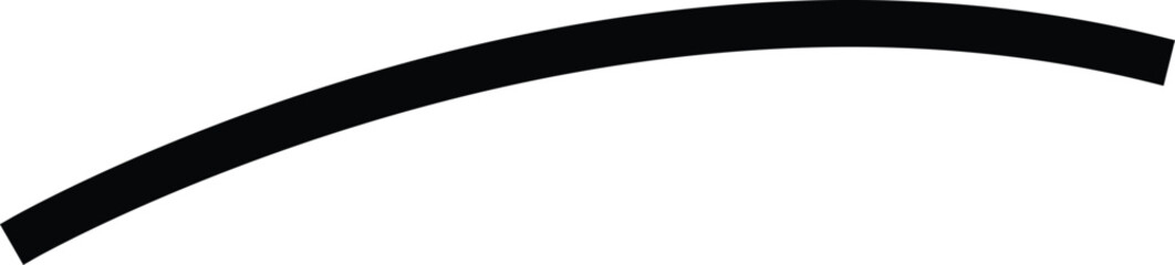 Line icon. Line path and location pin. Route location two pin sign line. Travel vector isolated on transparent background. line curve simple direction shape symbol