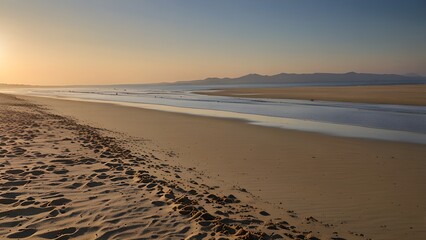 Obraz premium sunset on the beach