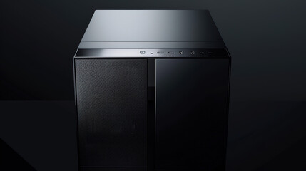 Sleek custom gaming PC with vibrant RGB lighting showcasing high-performance components, modern computer hardware and technology concept for gamers and enthusiasts.