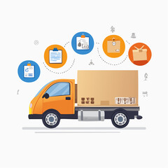 vector delivery truck