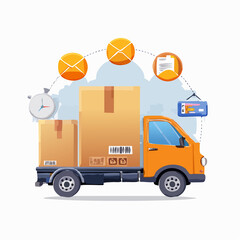 vector delivery truck