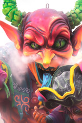 Gigantic Fantastical Figure on a Float at the Carnaval de Negros y Blancos, Pasto