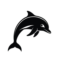 silhouette of a dolphin