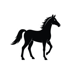 horse silhouette vector