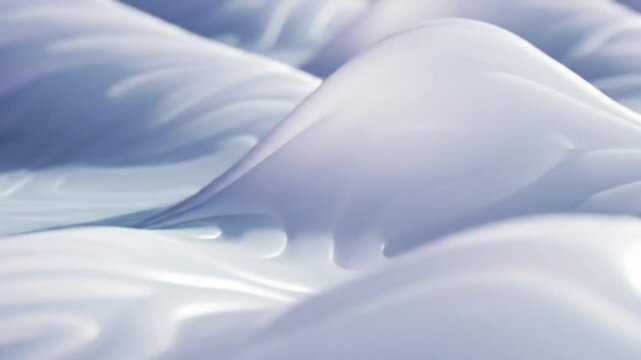 Abstract Blue Cream Wave Texture Background, Liquid, Smooth, Soft, Flowing, Swirl, Design, Cosmetic,