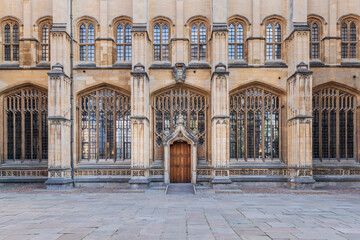 impressive architecture details of the Oxford University buildings, close up abstract
