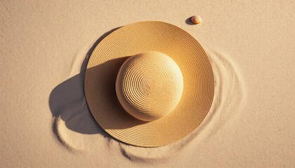Straw Hat and Sand Shadows