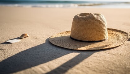 Straw Hat and Sand Shadows