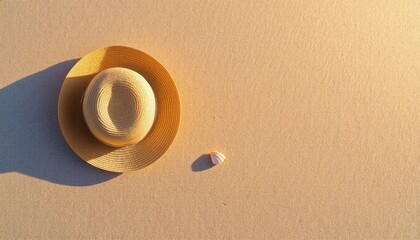 Straw Hat and Sand Shadows