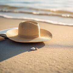 Straw Hat and Sand Shadows