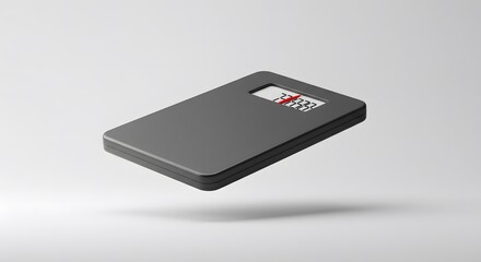 Sleek Black Digital Pocket Scale: Precise Weight Measurement Device for Everyday Use