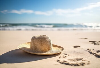 Straw Hat and Sand Shadows