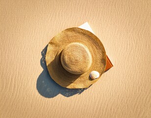 Straw Hat and Sand Shadows