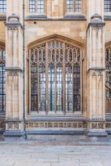 impressive architecture details of the Oxford University buildings, close up abstract