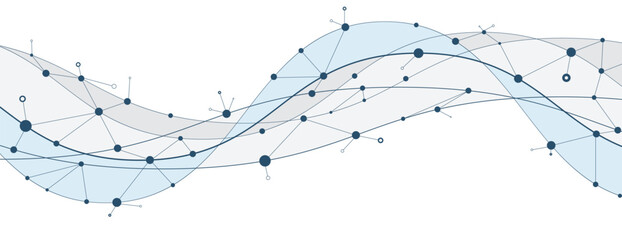 Abstract neural technology and science background