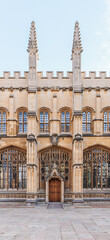 impressive architecture details of the Oxford University buildings, close up abstract