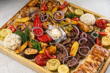 Rustic Turkish Breakfast with Labneh and Tomatoes