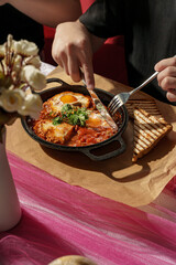 Cozy Breakfast Gathering with Multiple Dishes