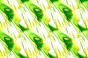 Oil Painting Artist. Waves Marbled. Sage Oil Water Texture. Watercolor Blotch. Green Marbling Texture. Olive Seamless Art. Kaleidoscope Background. Colored Oil.