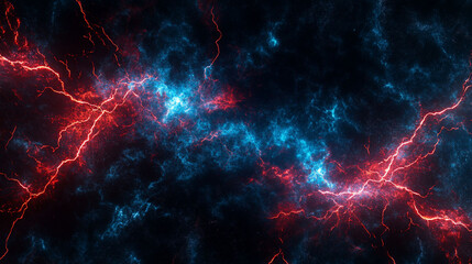 Abstract Red Blue Energy Streaks