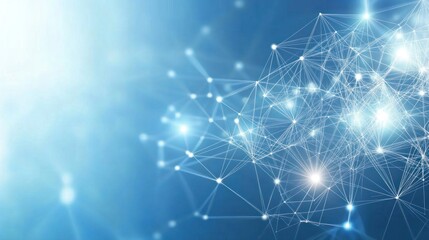 A complex network of interconnected points and lines.