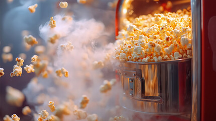 Delicious Popcorn Real Aesthetic Wallpaper Background for Movie Nights