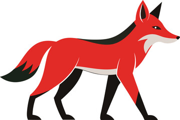 Maned Wolf Walking in Natural Habitat.