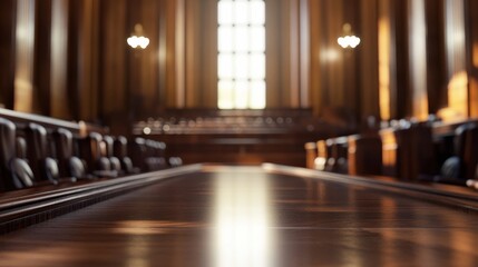 Courthouse. Blurred background