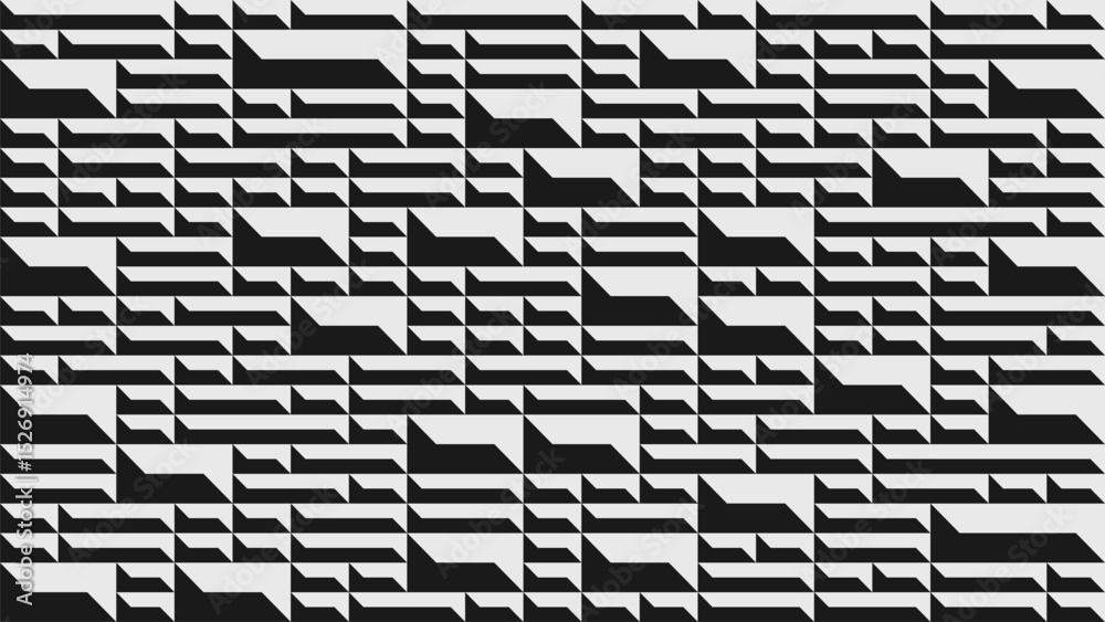 Aufkleber abstract modern composition in brutalism style, postmodern geometric ornament with simple shapes in 