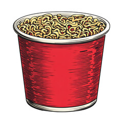 Classic Red Popcorn Container with Flavorful Popcorn Inside