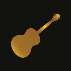 Discover our stunning golden guitar vector, perfect for music-themed projects and branding. This elegant design adds a touch of sophistication and creativity, making it ideal for posters, album covers