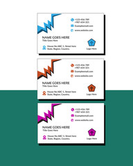 A cemetery-themed three colors cards red, blue, and brown color with mockup. 