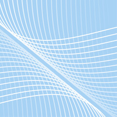Abstract background with lines and waves. Banner. Element for design isolated. Vector background for brochure, booklet, flyer, poster. Blue and white gradient