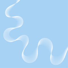 Abstract background with lines and waves. Banner. Element for design isolated. Vector background for brochure, booklet, flyer, poster. Blue and white gradient
